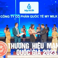 Công ty cổ phần quốc tế My Milk đạt giải thưởng 'Thương hiệu Mạnh Quốc Gia 2023'